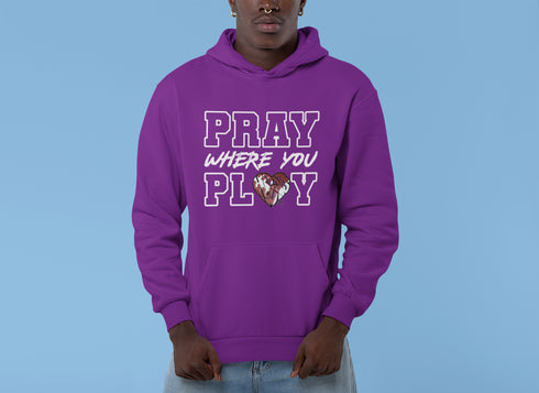"Pray Where You Play" - Football - Men/Women Hoodie