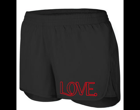 Women's Running Shorts - FAITH. LOVE. PRAY.