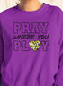"Pray Where You Play" - Tennis - Men/Women Crew Neck Sweatshirt