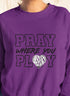 "Pray Where You Play" - Volleyball- Men/Women Crew Neck Sweatshirt