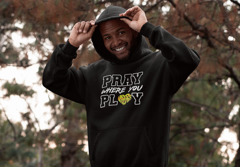 "Pray Where You Play" - Softball - Men/Women Hoodie