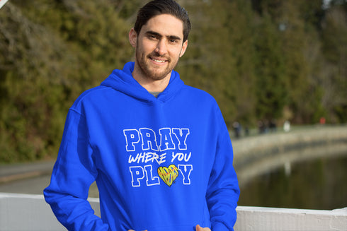 "Pray Where You Play" - Softball - Men/Women Hoodie