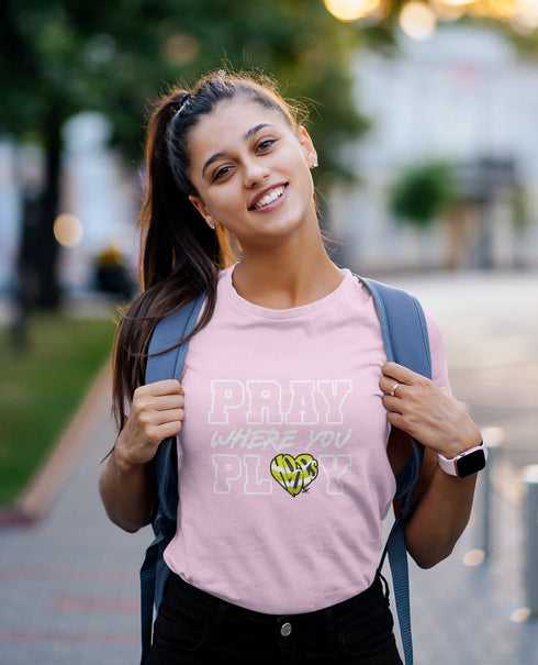 "Pray Where You Play" - Tennis - Men/Women Tees