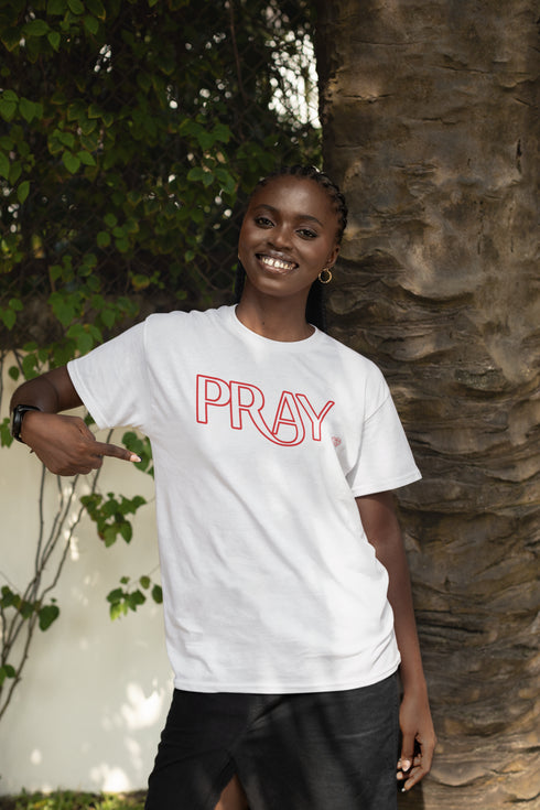 Short Sleeve Tee Shirt - Women's - PRAY
