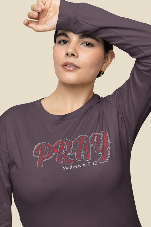 Long Sleeve Tee Shirt - Women's - PRAY