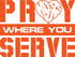 "Pray Where You Serve" - Hoodie - Military Camo