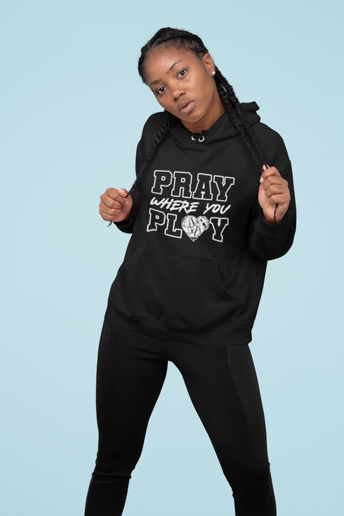 "Pray Where You Play" - Volleyball - Men/Women Hoodie