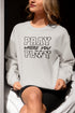 "Pray Where You Play" - Soccer - Men/Women Crew Neck Sweatshirt