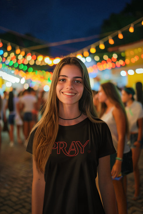 Short Sleeve Tee Shirt - Women's - PRAY