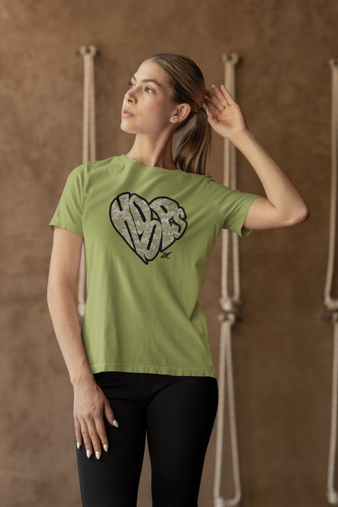 Short Sleeve Tee Shirt - Women's - HOOPS Military