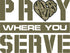 "Pray Where You Serve" - T-Shirt - Light Olive