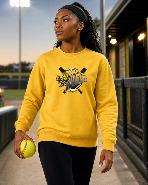Yellow Jackets 2602 Classic Crewneck Sweatshirt