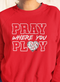 "Pray Where You Play" - Volleyball- Men/Women Crew Neck Sweatshirt