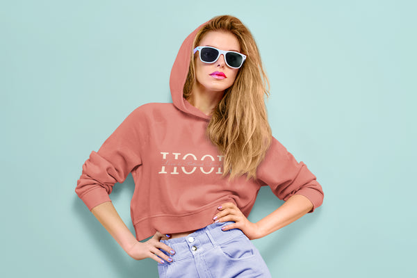 Women's Crop Hoodie - Split HOOPS