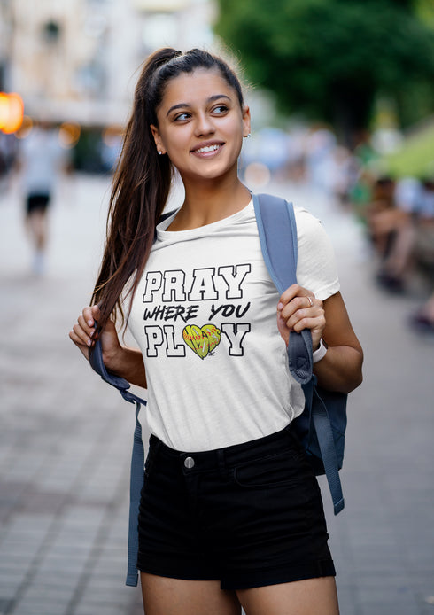 "Pray Where You Play" - Softball - Men/Women Tees