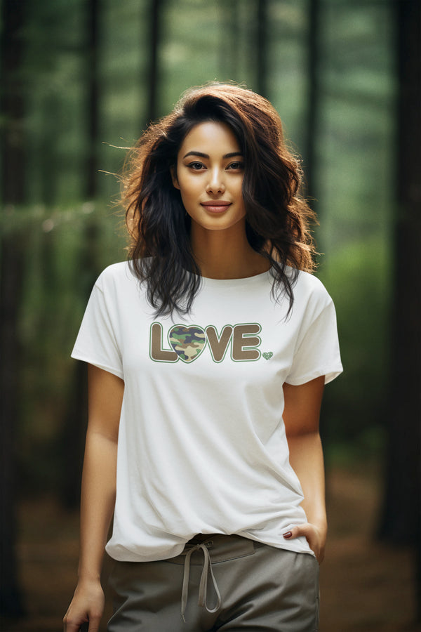 Short Sleeve Tee Shirt - Women's - LOVE