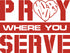 "Pray Where You Serve" - Hoodie - Desert Camo