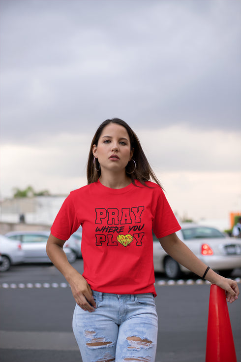 "Pray Where You Play" - Softball - Men/Women Tees