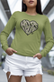 Long Sleeve Tee Shirt - Women's - HOOPS Military