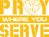 "Pray Where You Serve" - Hoodie - Desert Camo